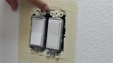 drywall gap around electrical boxes|repair drywall around electrical outlet.